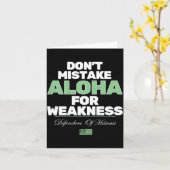 Don't Mistake Aloha For Weakness (on Back)  カード (黄色い花)