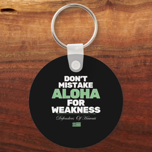 Don't Mistake Aloha For Weakness (on Back)  キーホルダー (正面)