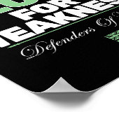 Don't Mistake Aloha For Weakness (on Back)  ポスター (角)