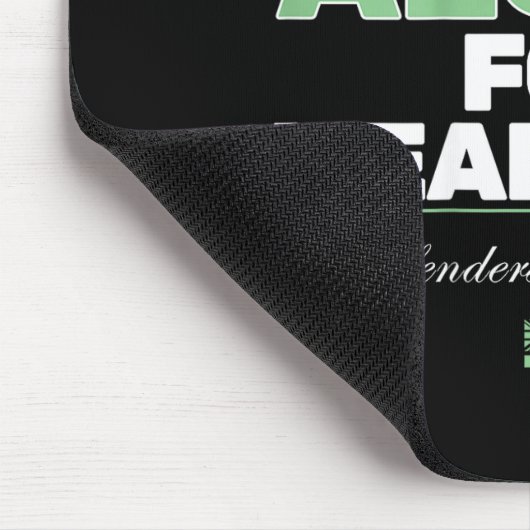 Don't Mistake Aloha For Weakness (on Back) マウスパッド (コーナー)