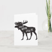Don't Moose With Me Distressed Animal Lover Gift  カード (正面)