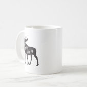 Don't Moose With Me Distressed Animal Lover Gift  コーヒーマグカップ (正面左)