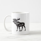 Don't Moose With Me Distressed Animal Lover Gift  コーヒーマグカップ (左)