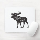 Don't Moose With Me Distressed Animal Lover Gift マウスパッド (マウス)