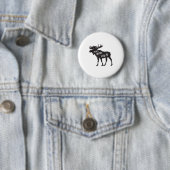 Don't Moose With Me Distressed Animal Lover Gift 缶バッジ (インサイチュ)