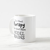 Don't NeedセラピーJust Model Trains コーヒーマグカップ (正面左)