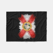 Don't New York My Florida  フリースブランケット (正面(横))