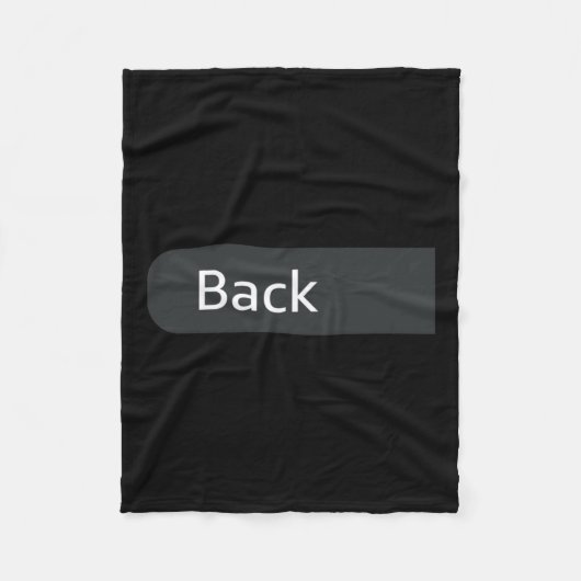 Don't New York My Florida On Back フリースブランケット (正面)