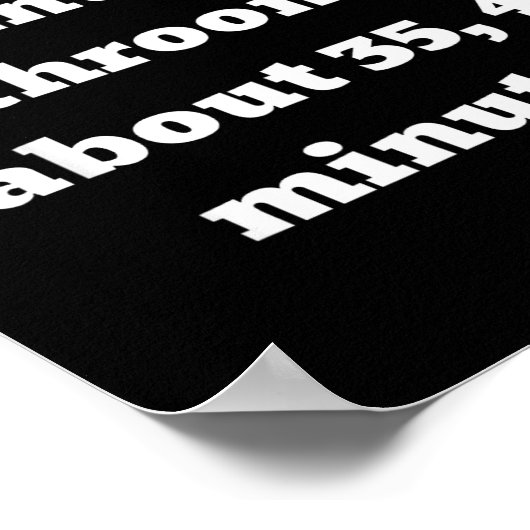 Don't Nobody Go Into The Bathroom For About 35, 45 ポスター (角)