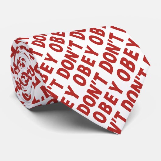 Don't Obey Portland Frog Protest ネクタイ (ロール)