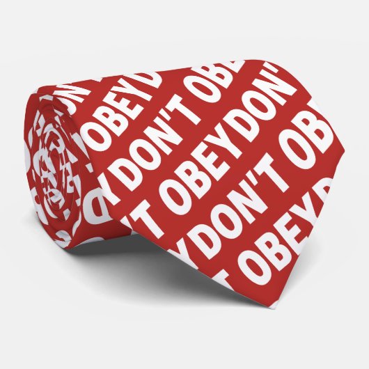 Don't Obey Portland Frog Protest ネクタイ (ロール)