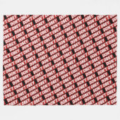 Don't Obey Portland Frog Protest フリースブランケット (正面(横))