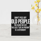 Dont Off Old People Shirt Older We Get Life In Pri カード (黄色い花)