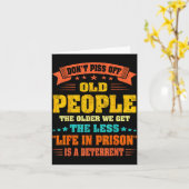 Don't Off Old People - The Older We Get The Less L カード (黄色い花)