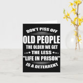 Don't Off Old People The Older We Get The Less Lif カード (黄色い花)