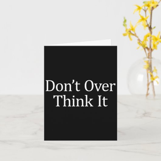 Don't Over Think It -  カード (黄色い花)