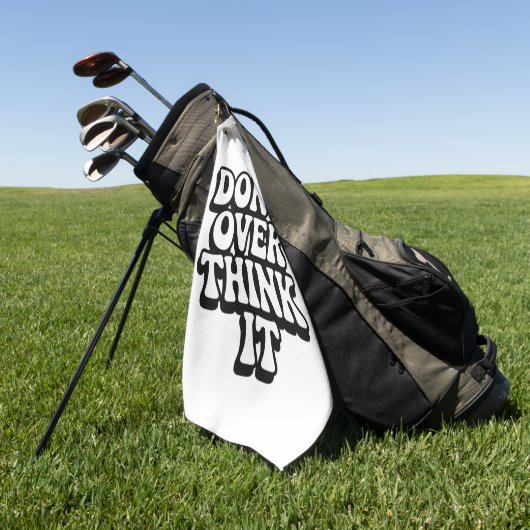 Don't Over Think It! ゴルフタオル (グリーン)