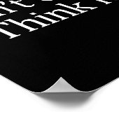 Don't Over Think It -  ポスター (角)