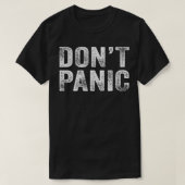 Dont Panicヴィンテージ動揺して皮肉リトおもしろいル Tシャツ (デザイン正面)