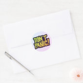 Don't Panic プレミアムデザイン ラウンドシール (封筒)