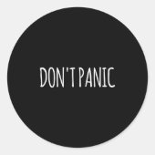 Don't Panic ラウンドシール (正面)