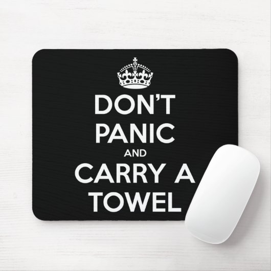 Dont Panic And Carry A Towel  マウスパッド (マウス)
