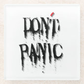 Don't Panic.b ガラスコースター (正面)