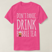 Dont Panic Drink Bubble Tea Boba Tea Premium Tシャツ (デザイン正面)