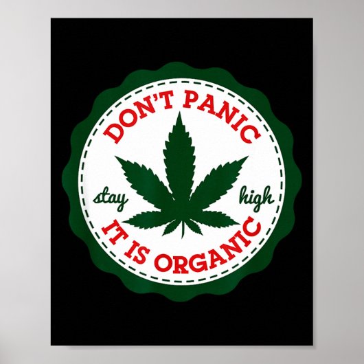 Don't Panic - It Is Organic _ Stay High  ポスター (正面)