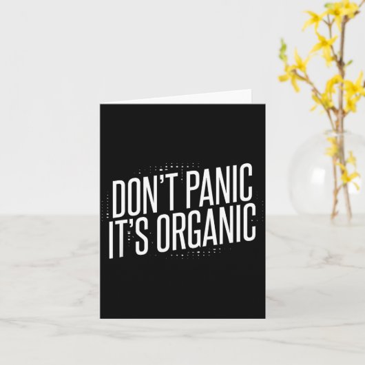 Don't Panic It's Organic  カード (黄色い花)