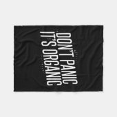 Don't Panic It's Organic  フリースブランケット (正面(横))