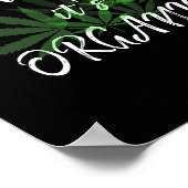 Don't Panic It's Organic Funny Quotes Shirt ポスター (角)