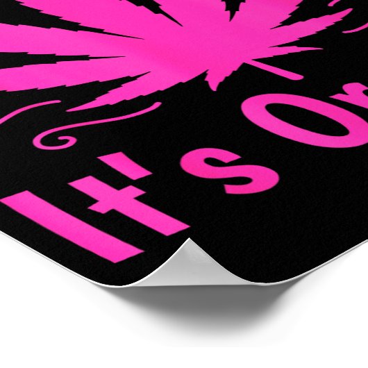 Don't Panic It's Organic Marijuan Weed T Leaf Ston ポスター (角)