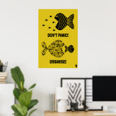 Don't Panic, Organise! Matte Art Print Protest ポスター (ホームオフィス)
