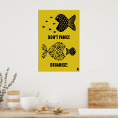 Don't Panic, Organise! Matte Art Print Protest ポスター (キッチン)