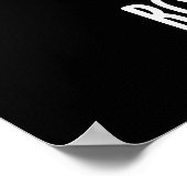 Don't Panic Romaine Calm おもしろい Veggie Pun Dark BG ポスター (角)