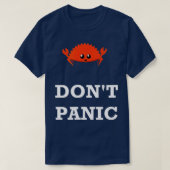 Dont Panic Rustacean Ferris the Crab Rust Program Tシャツ (デザイン正面)