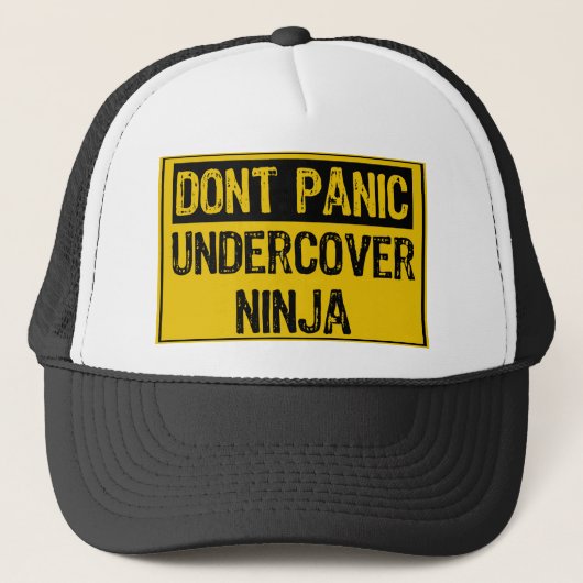 Dont Panic Sign - Undercover忍者 キャップ (正面)