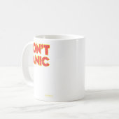 Don't Panic Vintage Distressed Shirt  コーヒーマグカップ (正面左)