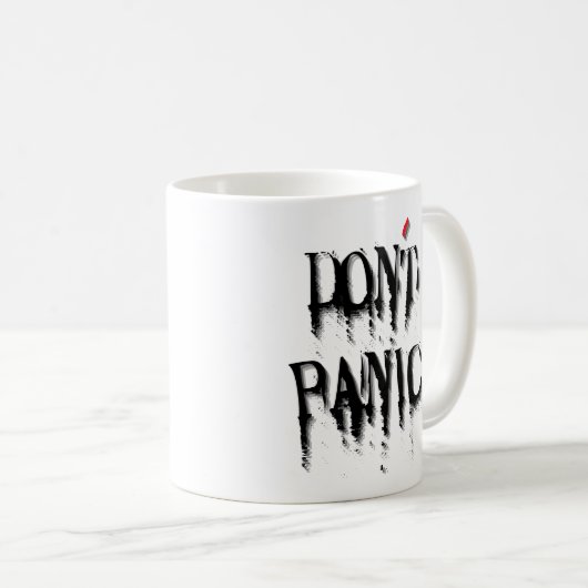 Don't Panic.w コーヒーマグカップ (正面右)