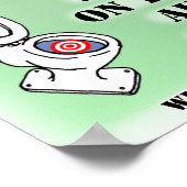 Don't Pee on the Seat poster boys 男性へ] ポスター (角)