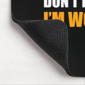 Don't Pet Me I'm Working Funny Sarcastic Women  マウスパッド (コーナー)