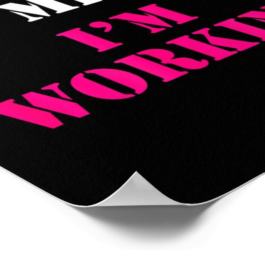 Don't Pet Me I'm Working Funny Service  ポスター (角)