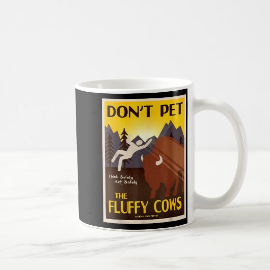 Don't Pet The Fluffy Cows  コーヒーマグカップ (右)