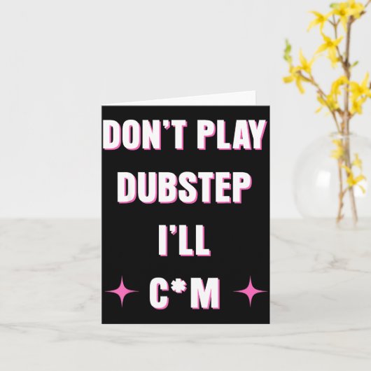 Dont Play Dubstep I'll  カード (黄色い花)
