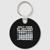 Don't Push My Buttons Gamer Gaming Funny Game キーホルダー (正面)