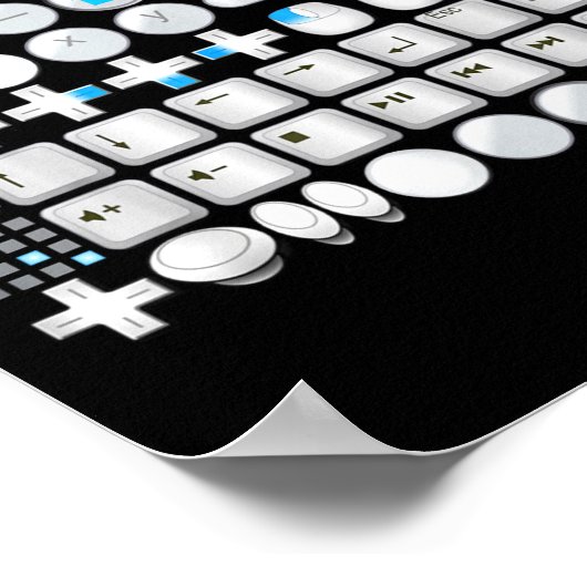 Don't Push My Buttons Gamer Gaming Funny Game  ポスター (角)