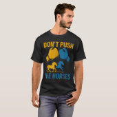 Don't Push The Horses gloves boxing horses lovers  Tシャツ (正面フル)