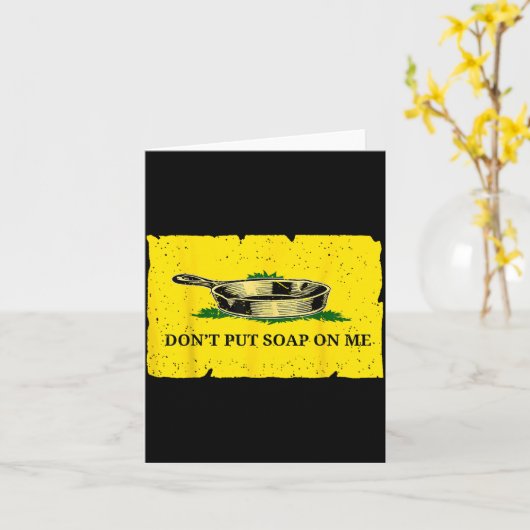 Don't Put Soap On Me  カード (黄色い花)