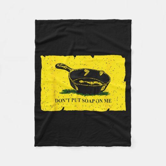 Don't Put Soap On Me フリースブランケット (正面)